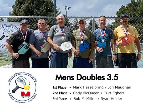 Photo of the Middlekauff 2022 winners - men's 3.5