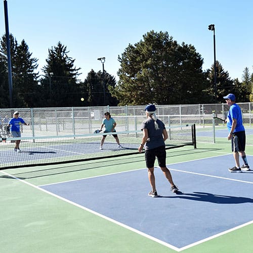 photo of pickleball players